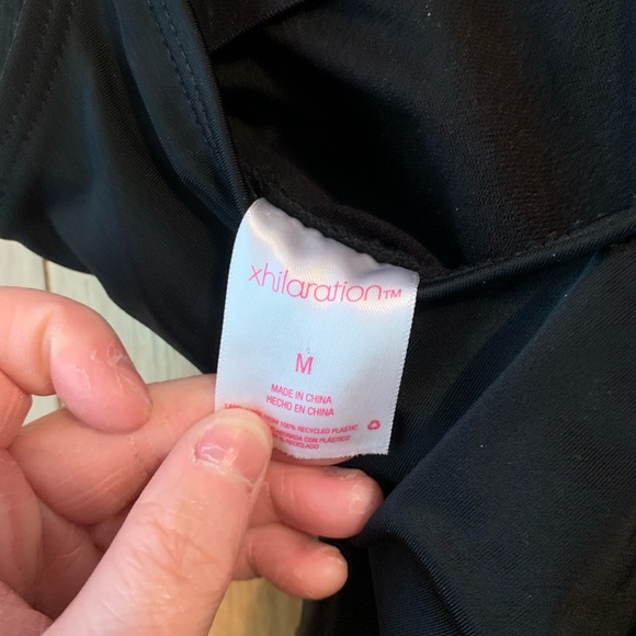 Black One Piece Bathing Suit with Sequin Detail - Picture 4 of 6